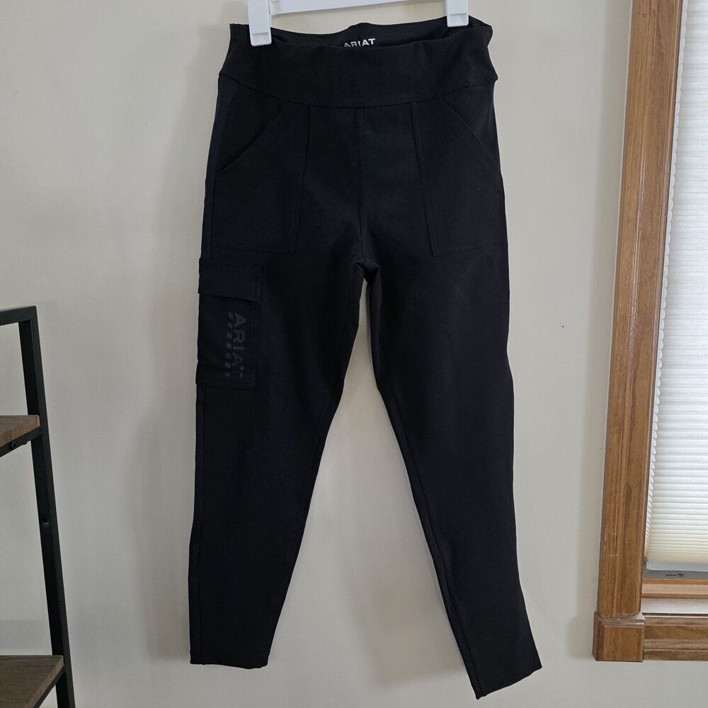 Ariat Women's Black Rebar DuraStretch Cargo Pockets Utility Leggings Size Large